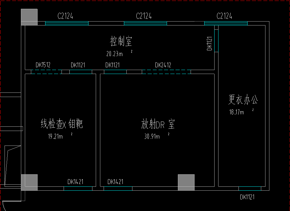 医院放射科装修CAD图纸